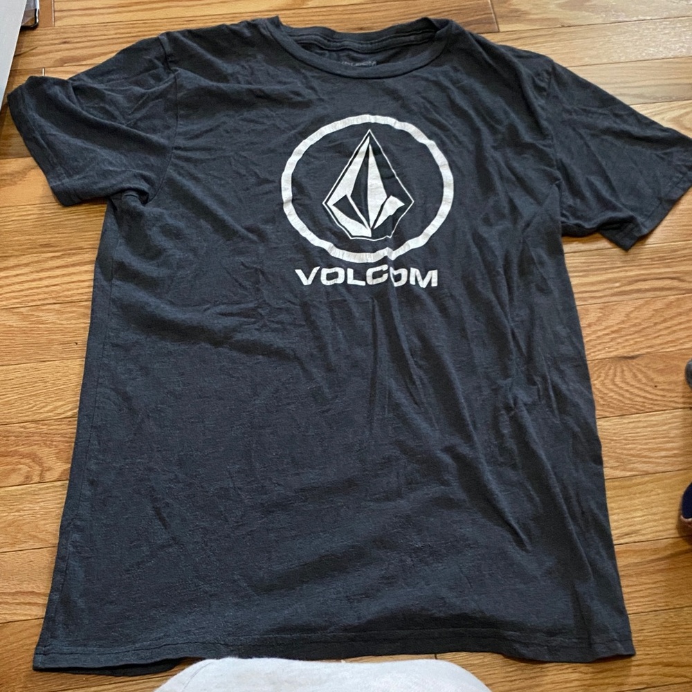 Volcom Black Short Sleeve Tee with White Logo